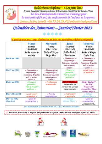 info planning janv fev 2023